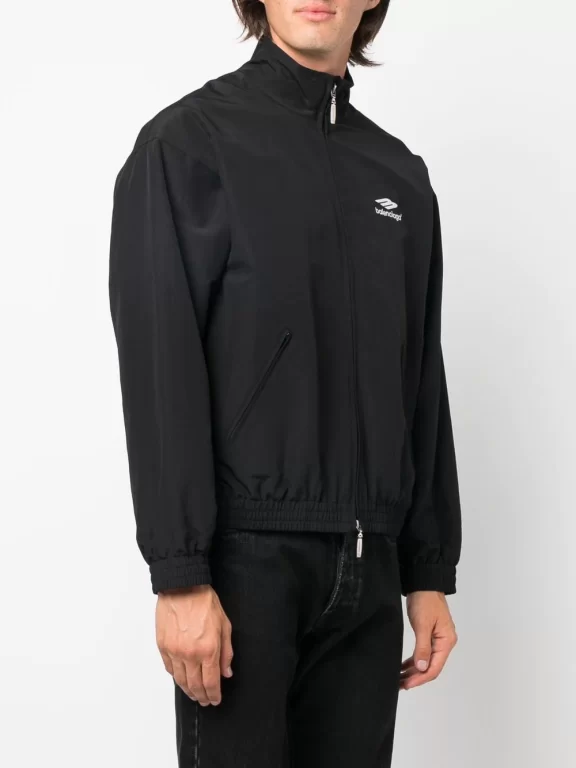 Balenciaga embroidered-logo sports jacket