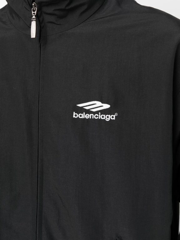 Balenciaga embroidered-logo sports jacket