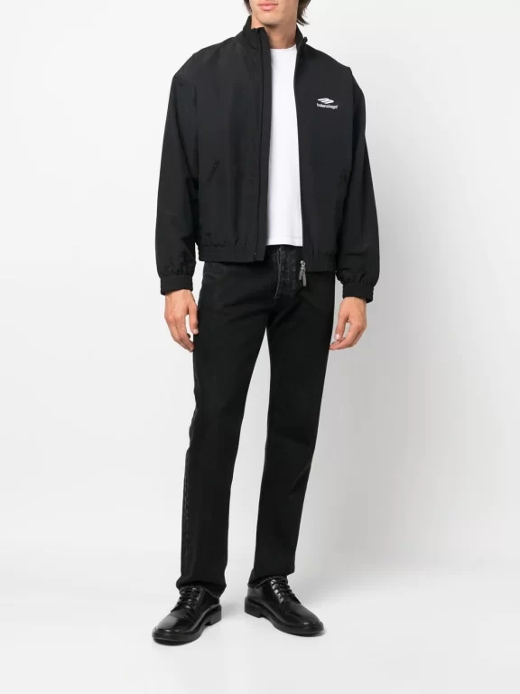 Balenciaga embroidered-logo sports jacket