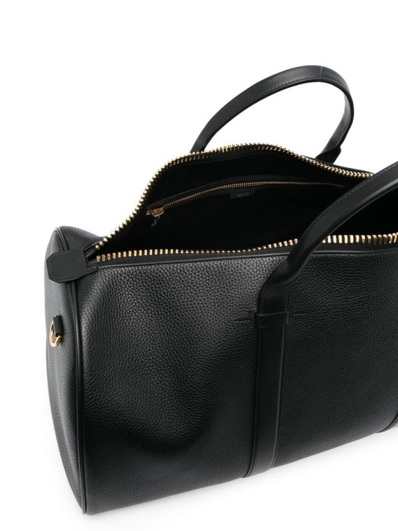 TOM FORD pebbled-texture holdall bag