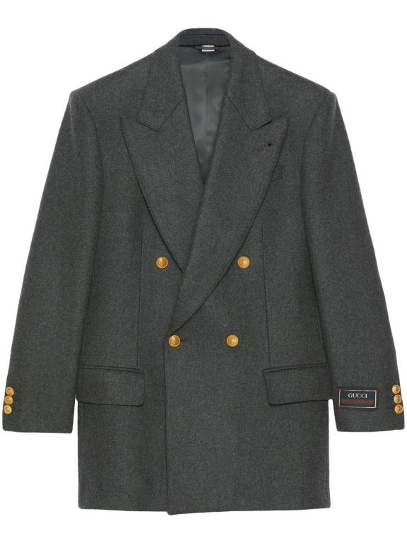 Gucci wool-cashmere double-breasted jacket