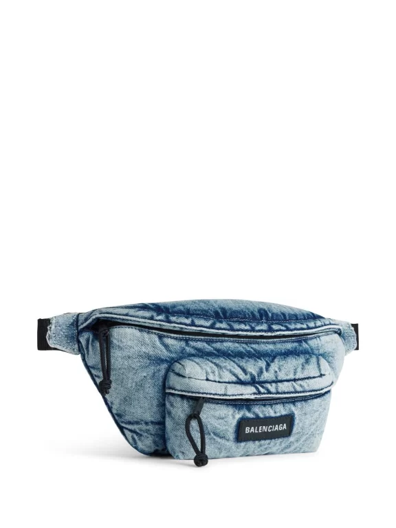 Balenciaga Explorer denim belt bag