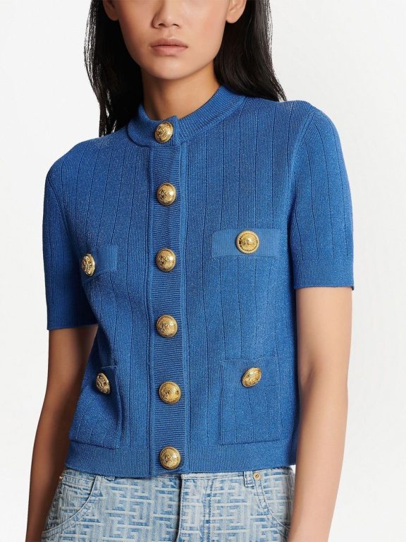 Balmain button-detail knitted cardigan