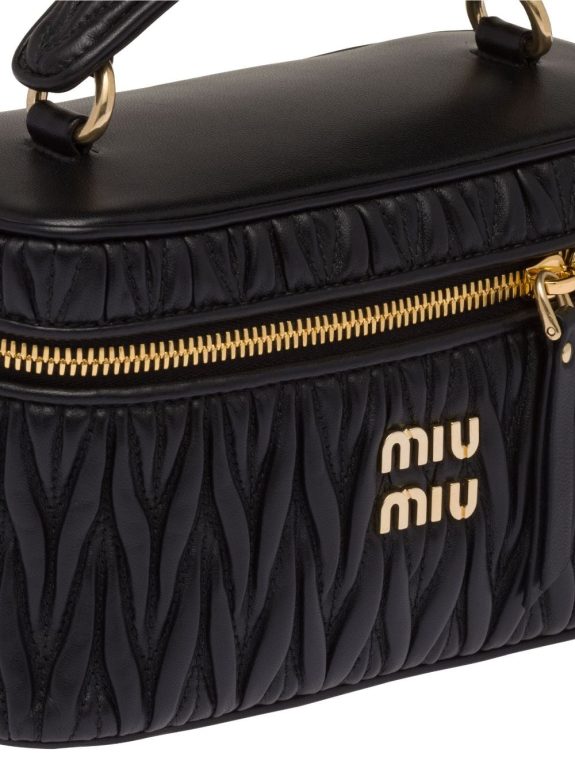 Miu Miu matelassé leather mini bag