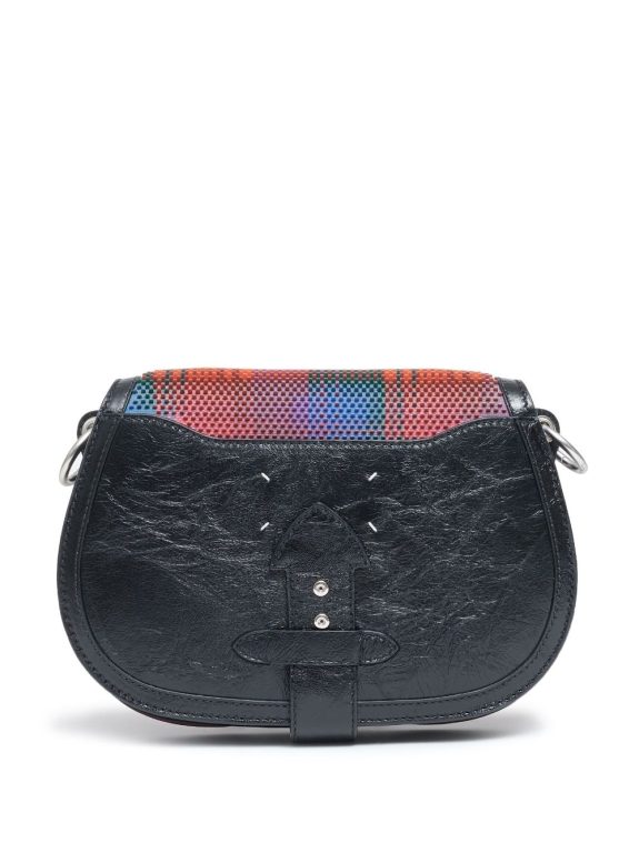 Maison Margiela grid-pattern leather shoulder bag