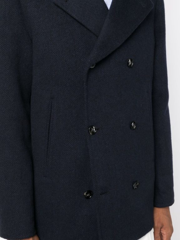 Kiton double-breasted cashmere jacket