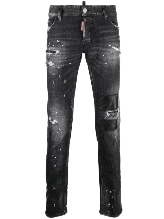 Dsquared2 Distressed-effect Straight-leg Jeans