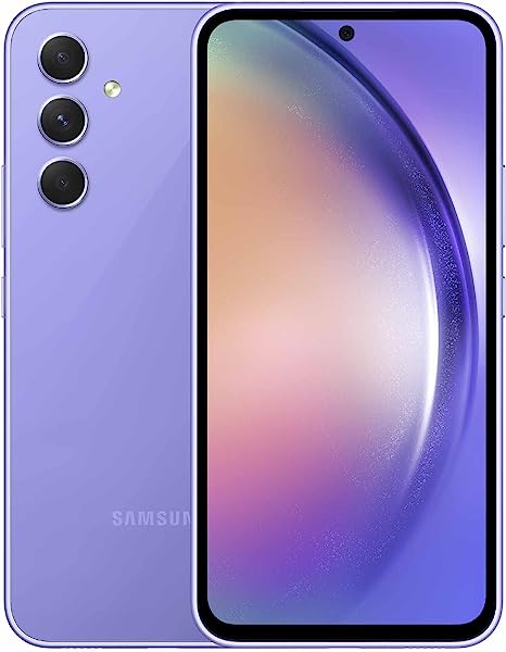 SAMSUNG Galaxy A54 5G A Series Cell Phone, Factory Unlocked Android Smartphone, 128GB w/ 6.4” Fluid Display Screen, Hi Res Camera, Long Battery Life, Refined Design, US Version, 2023, Awesome Violet