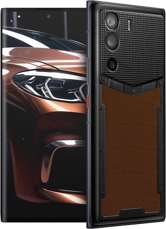 METAVERTU Alligator Leather 5G Phone, Unlocked Secure Encrypted Smartphone with Vshot NFT 64MP Camera Dual Sim Android os & Web3.0 os Up to 18G RAM + 1TB ROM + 9T IPFS Storage