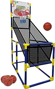 Kids Basketball Hoop Arcade Game, with 4 Balls, Includes Air Pump- Indoor Outdoor Toy Basketball Shooting System, for Toddlers and Children Fun for All Ages – Kids Toys Sports Game for Boys and Girls