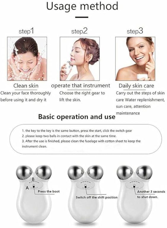ATIN Feipushi Microcurrent Facial Device Portable Mini