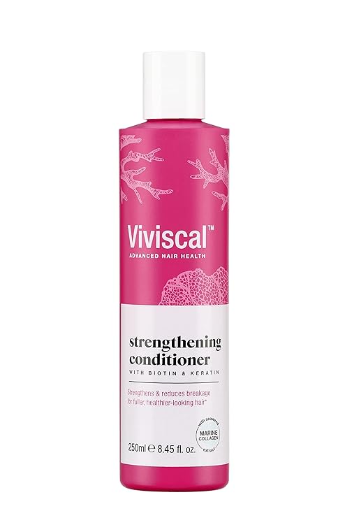 Viviscal Hair Thickening Conditioner, Moisturizing Formula Conditions & Strengthens, Biotin & Keratin, Marine Collagen & Seaweed Extract, Hydrating, Healthier Looking Hair, 250ml (8.45 Fl. Oz.)