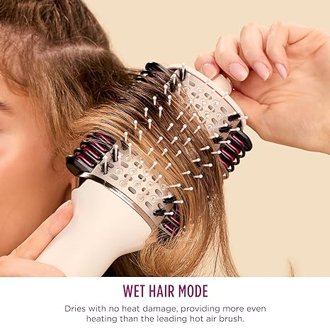 Shark HT202 SmoothStyle Heated Smoothing Comb Straightener and Smoother, Dual Mode, Blow Dryer Brush + Straightener, for All Hair Types, Silk