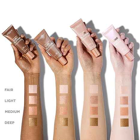 Lâ€™OrÃ©al Paris Makeup True Match Lumi Glotion, Natural Glow Enhancer, Illuminator Highlighter Skin Tint, for an All Day Radiant Glow, Medium, 1.35 Ounces