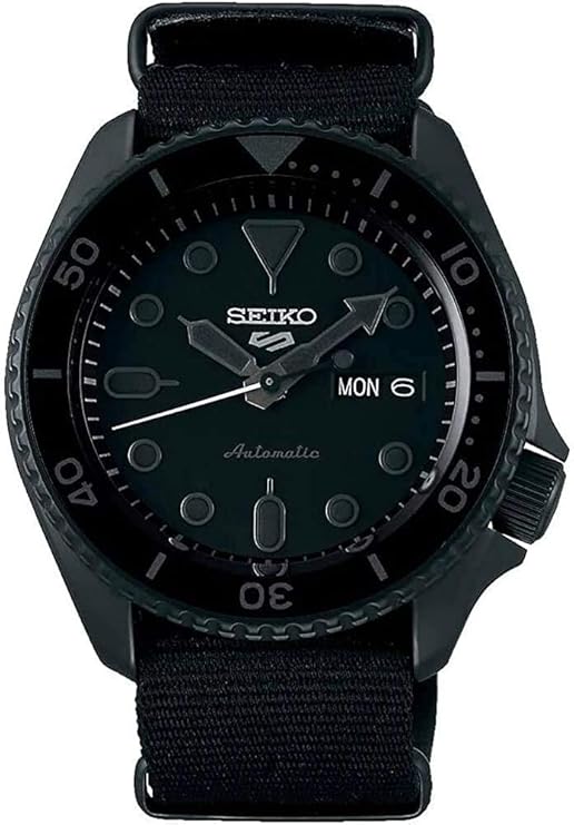 SRPD79 Seiko Sports 5 Men’s Watch Black 42.5mm Stainless Steel