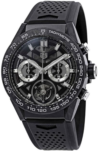 Tag Heuer Carrera 02T Tourbillon Chronograph Automatic Black Dial Men’s Watch CAR5A8W.FT6071