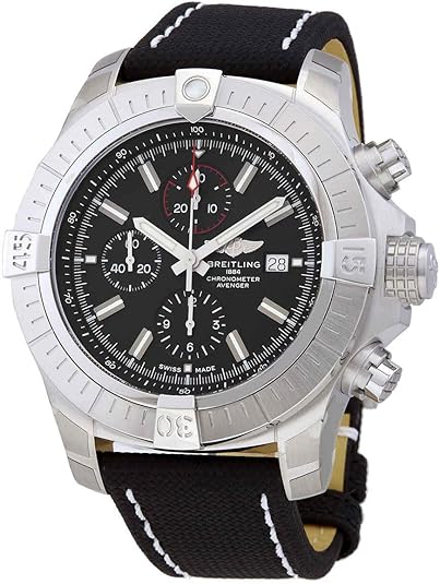 Breitling Super Avenger Chronograph Automatic Chronometer Black Dial Men’s Watch A13375101B1X2