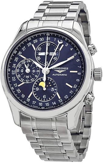 Longines Master Collection Moon Phase Chronograph Automatic Sunray Blue Dial Men’s Watch L2.773.4.92.6