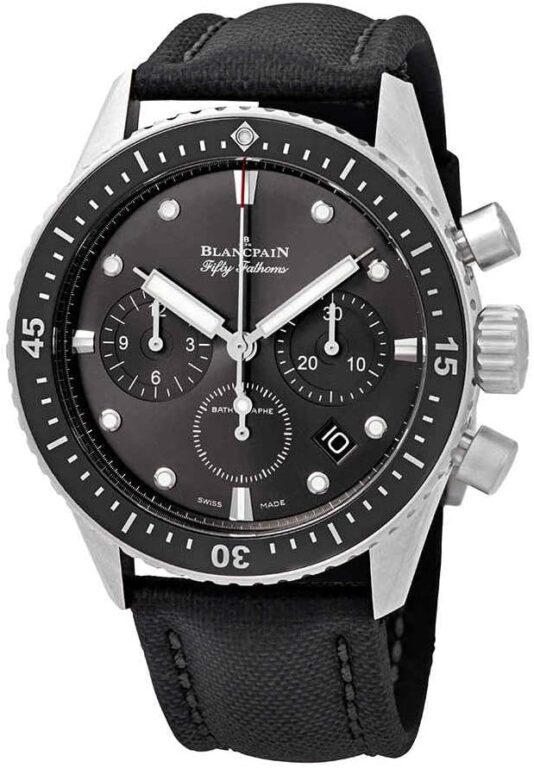 Blancpain Fifty Fathoms Bathyscaphe Meteor Grey Dial Chonograph Automatic Men’s Watch 5200-1110-B52A