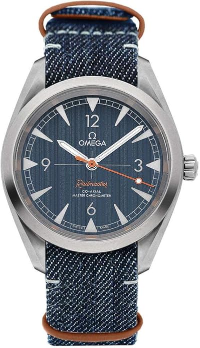 Omega Railmaster Automatic Blue Jeans Dial Men’s Watch 220.12.40.20.03.001