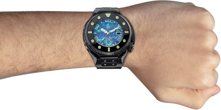 NOVE Atlantean- Swiss Made Automatic Dive Watches for Men, 300m Water Resistant, Date Calendar, Sapphire Crystal, Super-LumiNova, Stainless Steel Band, 50.5mm Watches