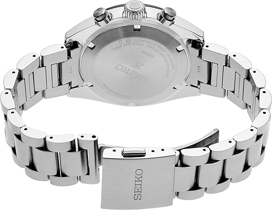 SEIKO SSC813 Solar Watch for Men – Prospex Speedtimer Collection – Stainless Steel, Lumibrite Display, Water-Resistant 100M