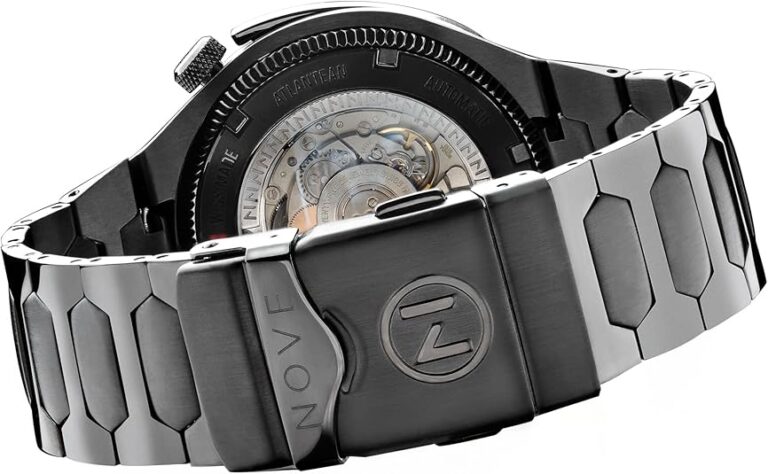 NOVE Atlantean- Swiss Made Automatic Dive Watches for Men, 300m Water Resistant, Date Calendar, Sapphire Crystal, Super-LumiNova, Stainless Steel Band, 50.5mm Watches