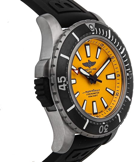 Breitling Superocean Titanium with Yellow Dial 48mm Mens Watch E17369241I1S1