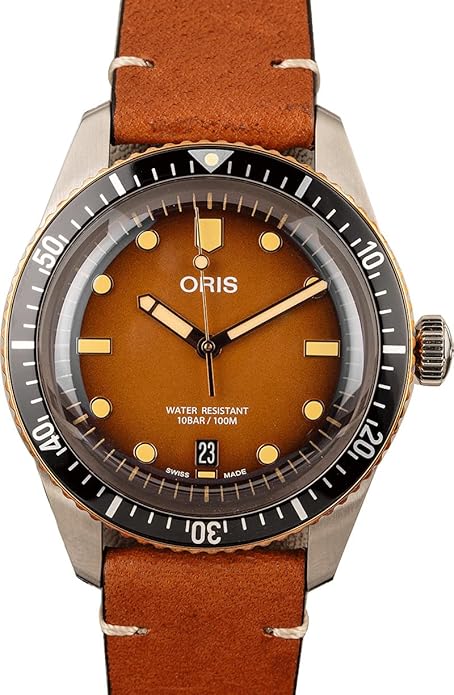 Oris Divers Sixty-Five Steel & Bronze Brown Dial Men’s Watch – Model Number: 01 733 7707 4356-07 5 20 45