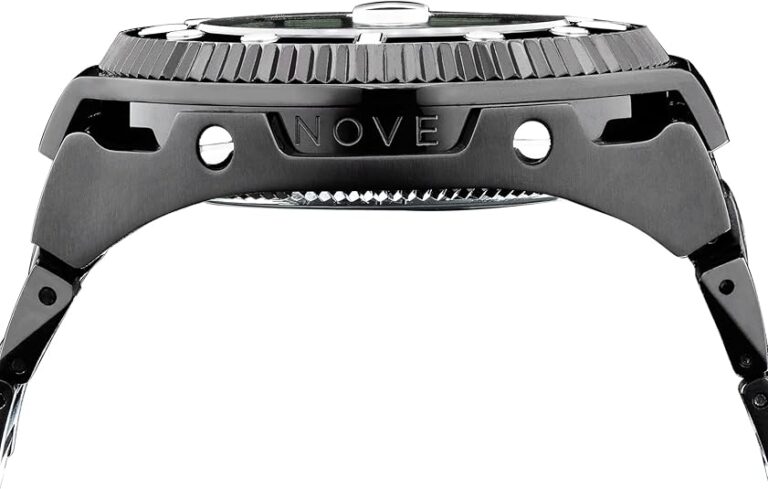 NOVE Atlantean- Swiss Made Automatic Dive Watches for Men, 300m Water Resistant, Date Calendar, Sapphire Crystal, Super-LumiNova, Stainless Steel Band, 50.5mm Watches