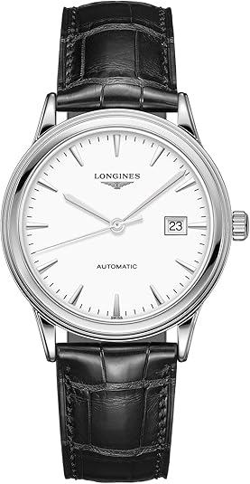 Longines orologio Flagship 40mm bianco mat automatico acciaio L4.984.4.12.2