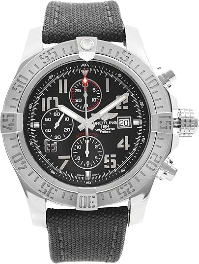 Breitling Super Avenger Chronograph Automatic Chronometer Black Dial Men’s Watch A13375101B1X1