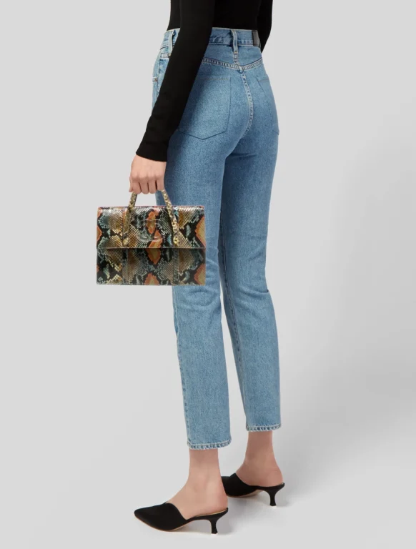 Chanel Small Snakeskin CC Handle Bag