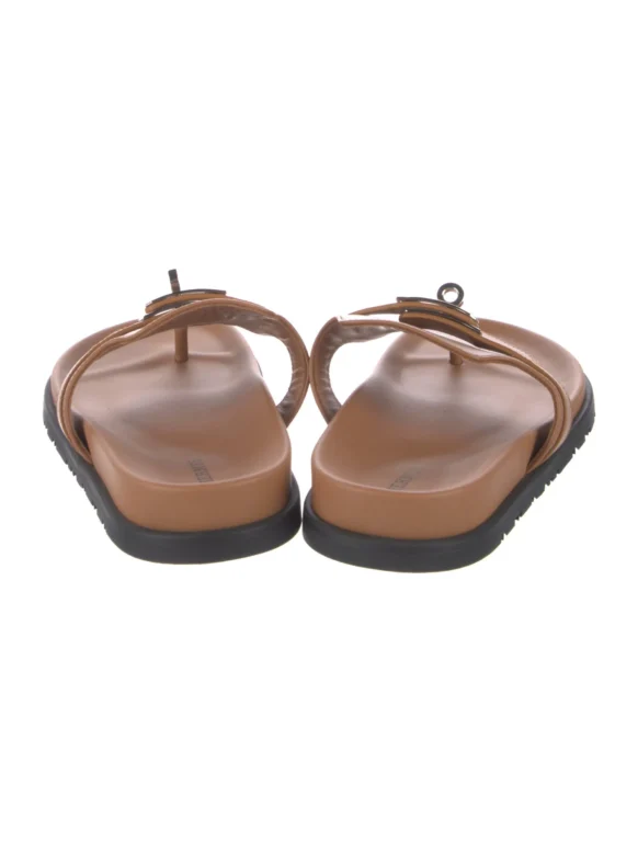 Hermès Empire Leather Slides Women’s Size: 7 | IT 37