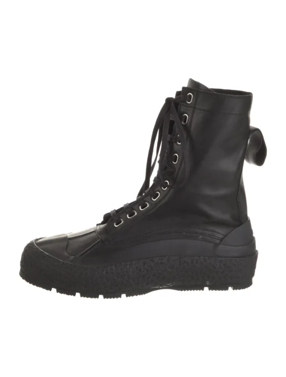 Jil Sander Leather Combat Boots Men’s Size: 10 | EU 43