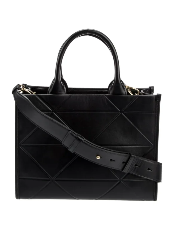Prada Enameled Metal Triangle Symbole Small