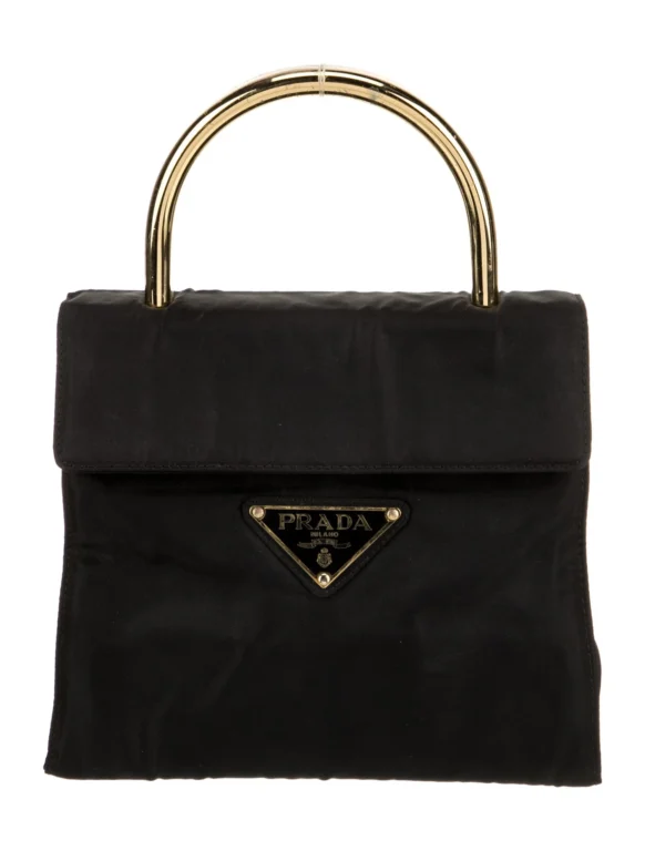 Prada Tessuto Nylon Top Handle Bag Vintage