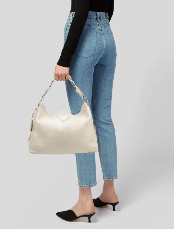Prada Vitello Daino Leather Hobo