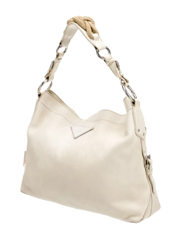 Prada Vitello Daino Leather Hobo