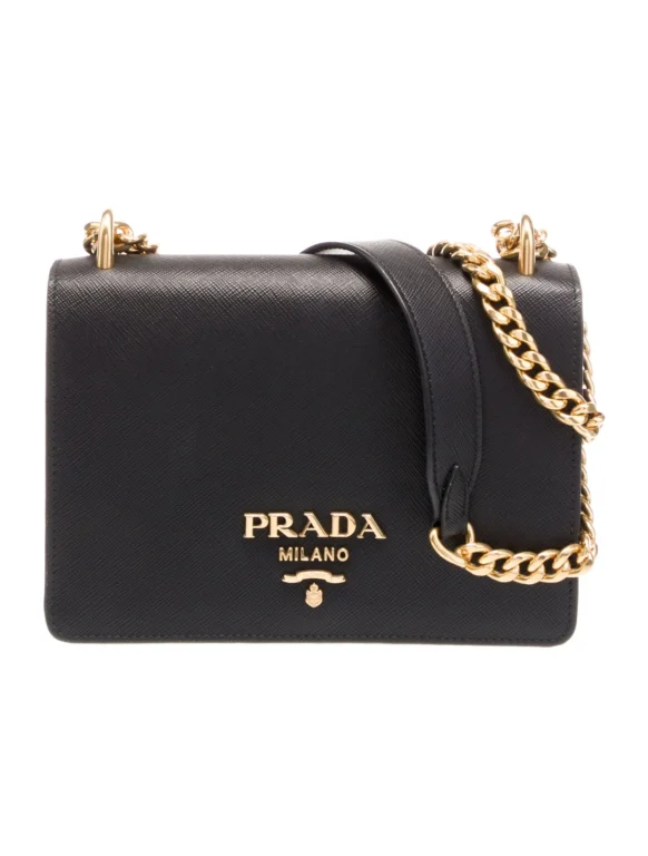 Prada Saffiano Leather Shoulder Bag