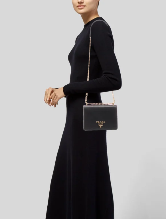 Prada Saffiano Leather Shoulder Bag