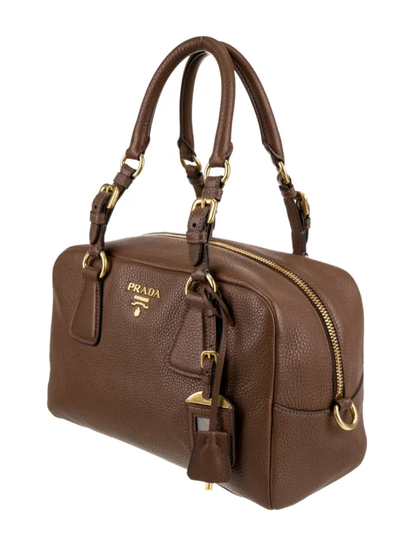 Prada Vitello Daino Leather Top Handle Bag