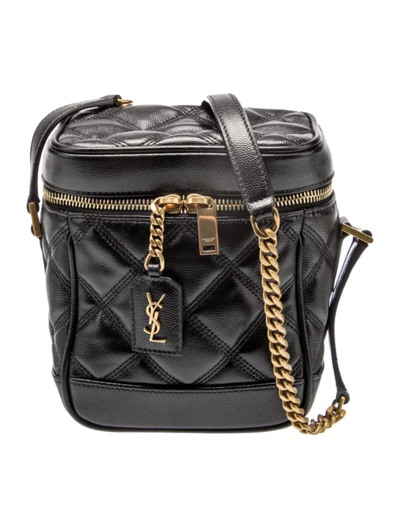 Saint Laurent Quilted Messenger Bag