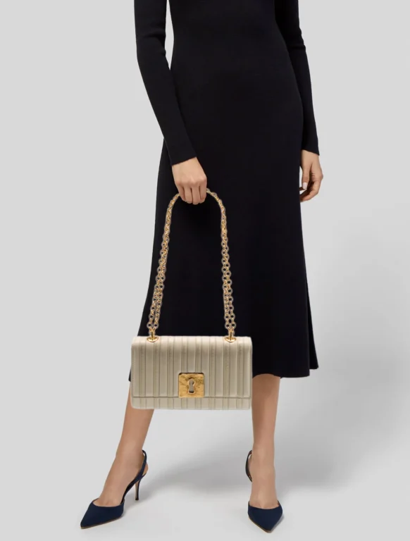 Schiaparelli Leather Schiap Shoulder Bag